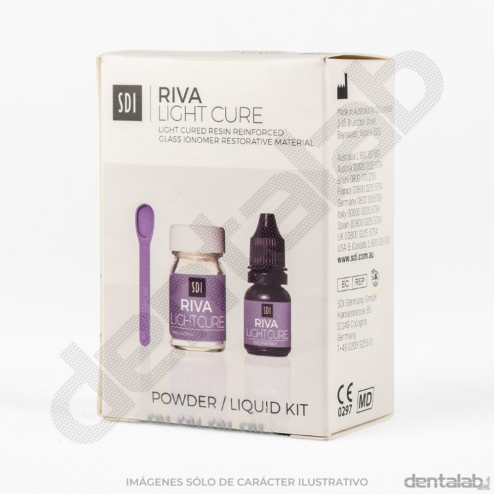 Ionómero Vítreo para Obturación Foto SDI RIVA LC Avio x 5g A3