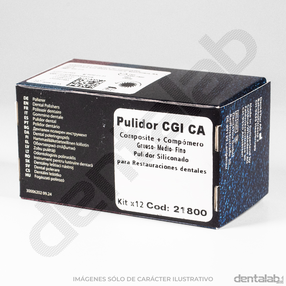 Pulidor CA CGI para Composite-Compómero-Ionómero KENDA • Kit x 12 Und.
