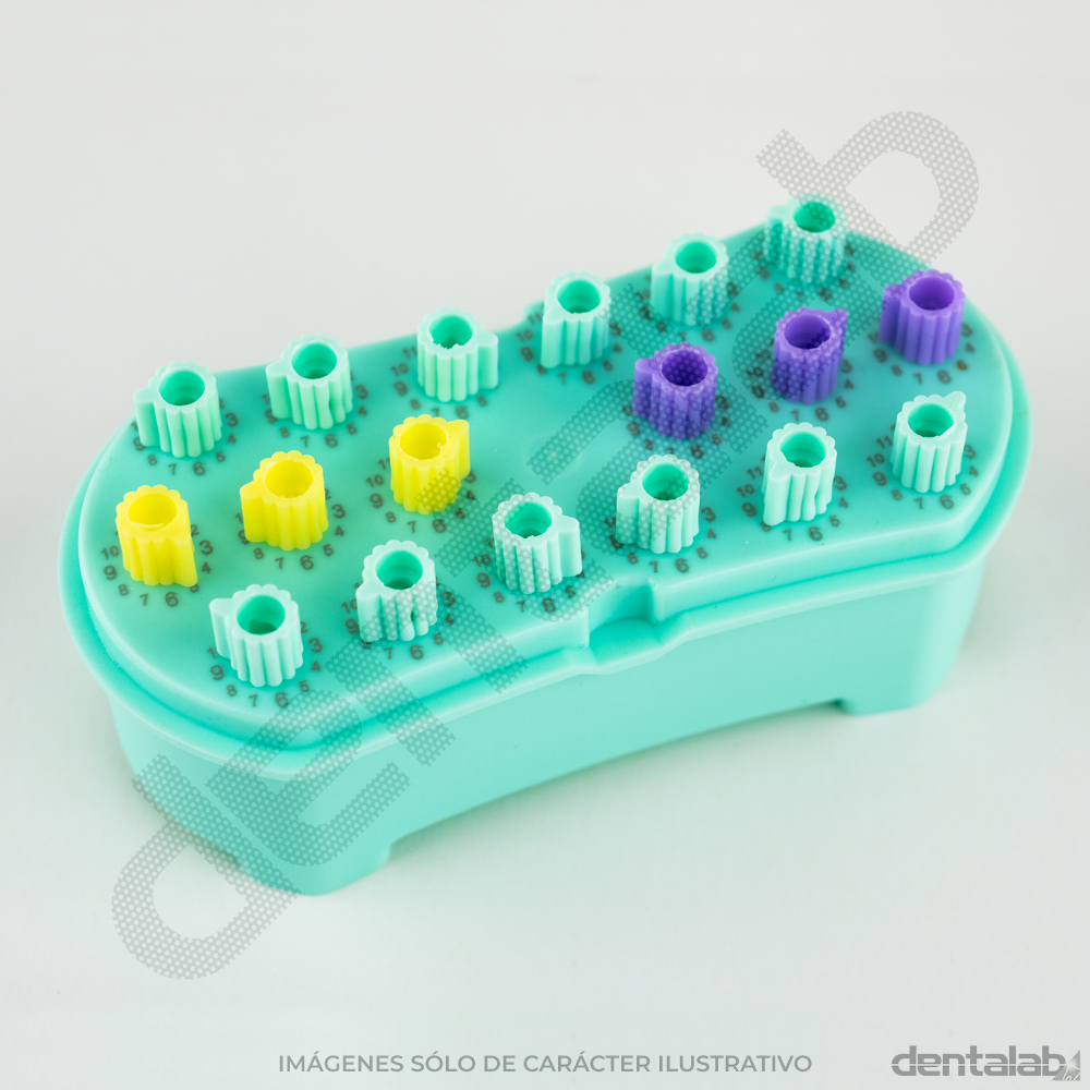 Caja de Plástico Miniendo XL para 18 Limas con Contador de Uso