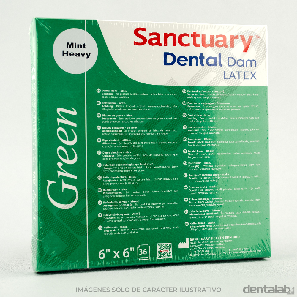 Goma Dique Verde 6x6