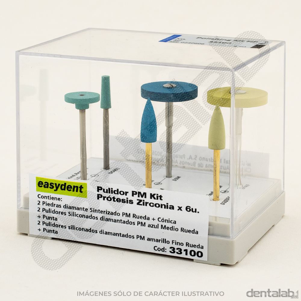 Kit Pulidor PM Diamantado Prótesis para Zirconio x 6 Und • Easydent
