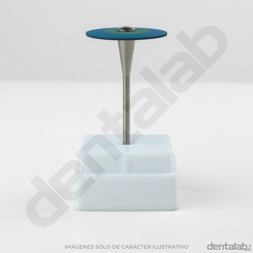 Pulidor Diamante Azul PM Disco para Zirconio, Disilicato y Cerámica D1M 26 x 2mm • EASYDENT