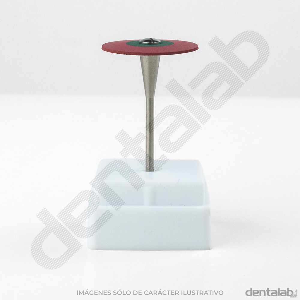 Pulidor Diamante Rojo PM Disco para Zirconio, Disilicato y Cerámica D1F 26 x 2mm • EASYDENT