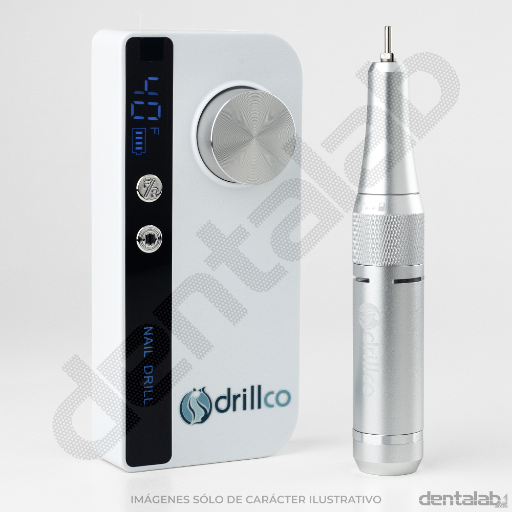 Micromotor Eléctrico DRILLCO • Nail Drill M50 Pro • Blanco • 40.000 rpm
