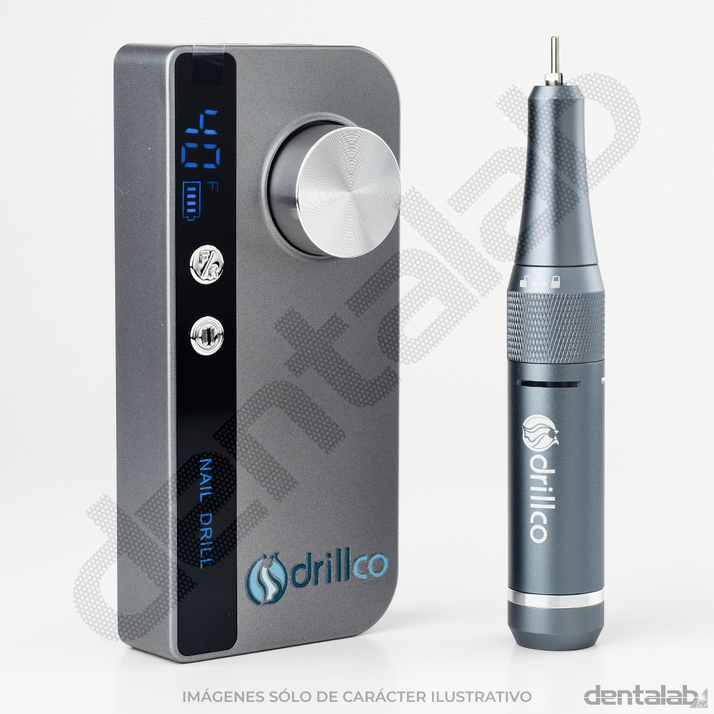 Micromotor Eléctrico DRILLCO • Nail Drill M50 Pro • Gris • 40.000 rpm