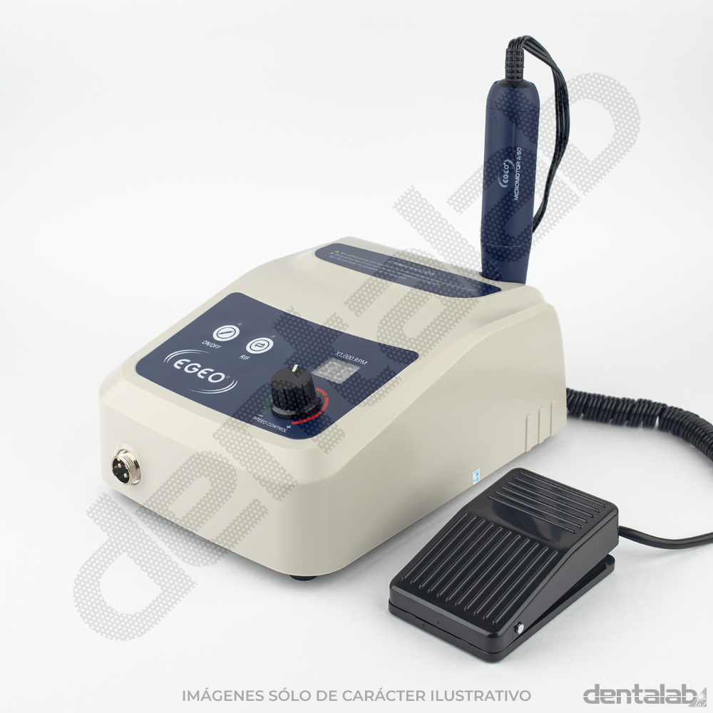 Micromotor Eléctrico EGEO • A-50 • 50.000 rpm • 8 Ncm • Pedal ON/OFF