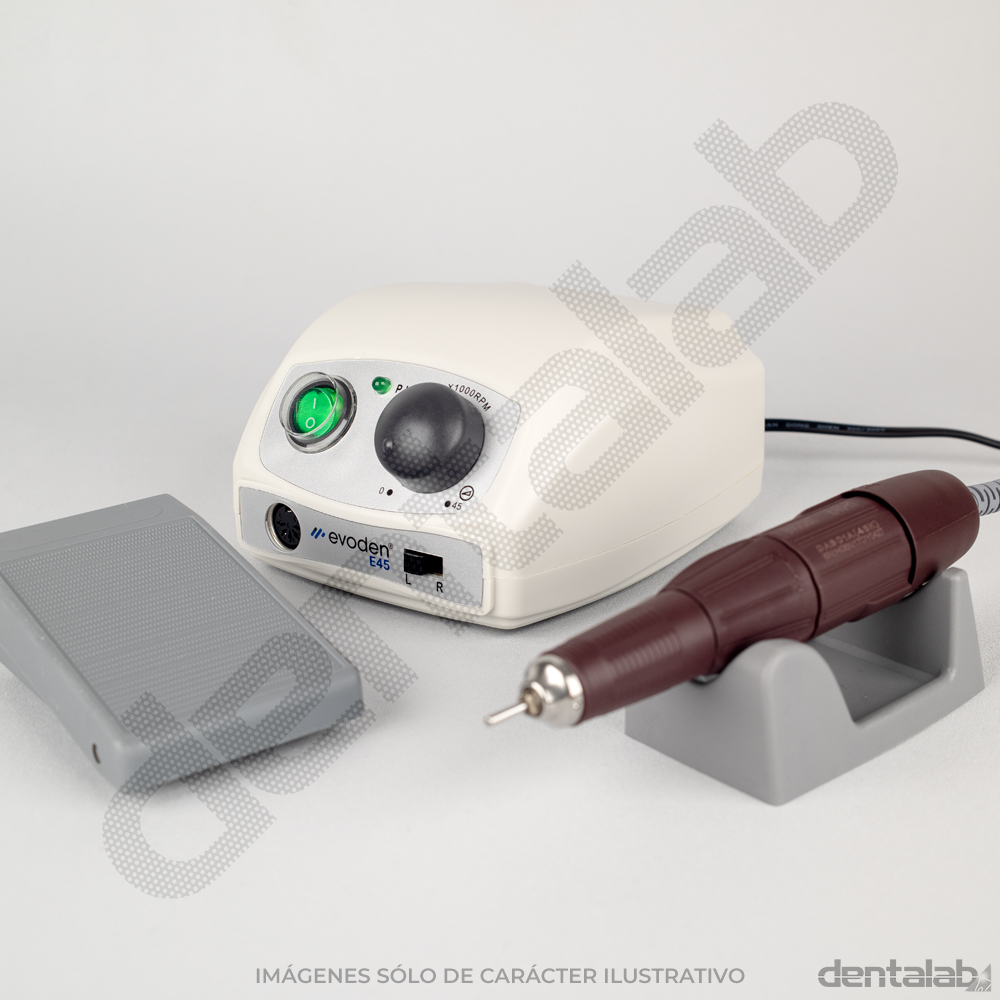 Micromotor Eléctrico para Laboratorio • 45000 rpm • 3.2 Ncm • EVODEN