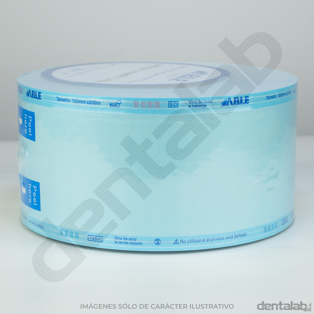 Rollo de Esterilización Pouch Vapor/Gas ABLE • 100mm x 200m