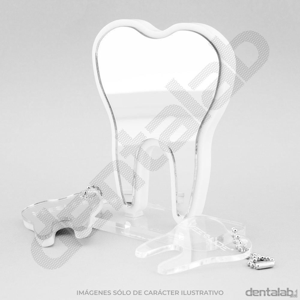 Accesorio Slide Deco Muela Glam + 2 llaveros • Plateado • VEESLIDE