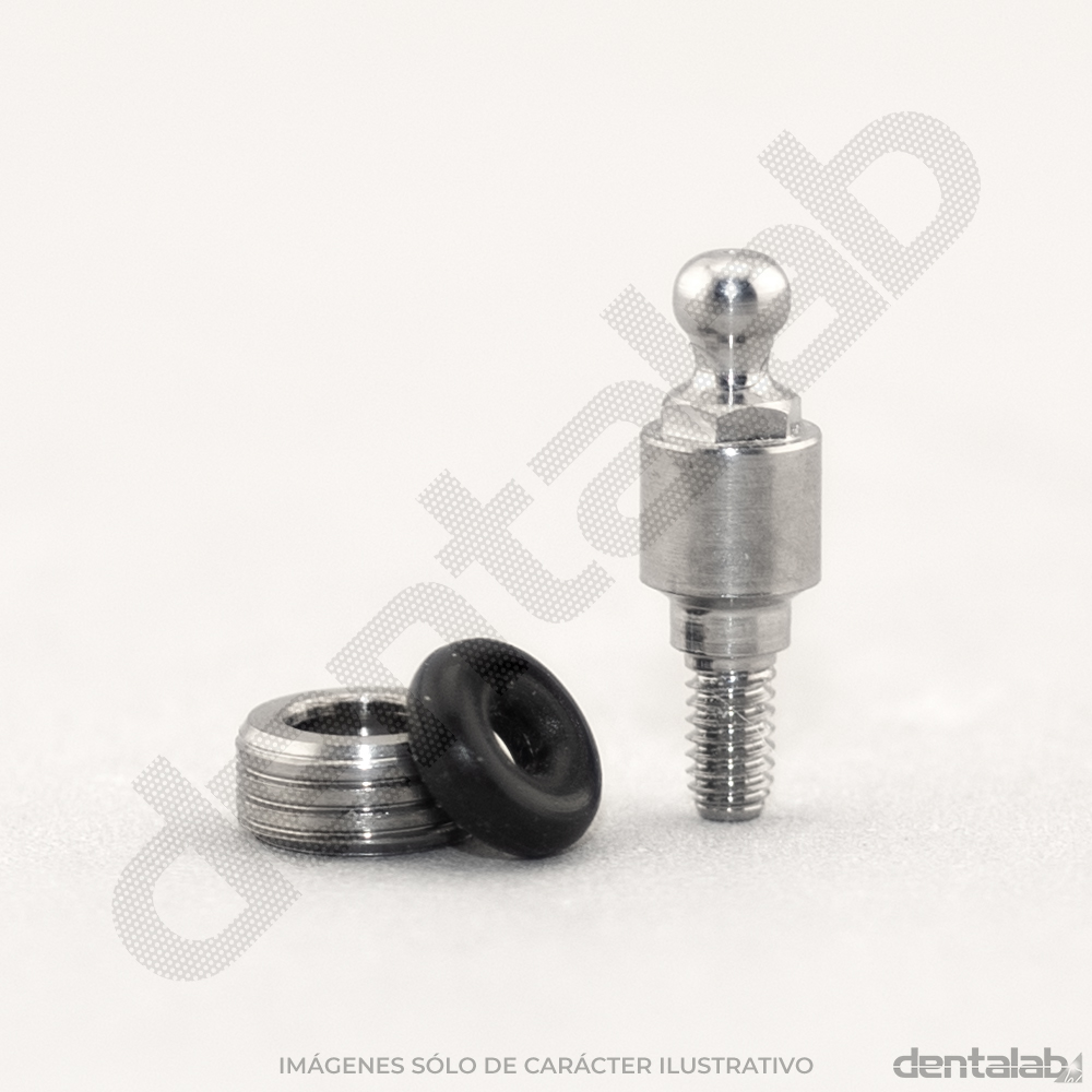Pilar Ball-Attached Altura 3 con Cazoleta y O'Ring Ø3,0 HI