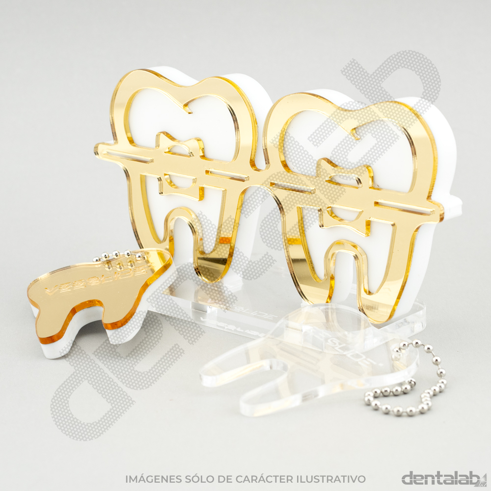Accesorio Slide Deco Brackets Glam • Dorado • VEESLIDE