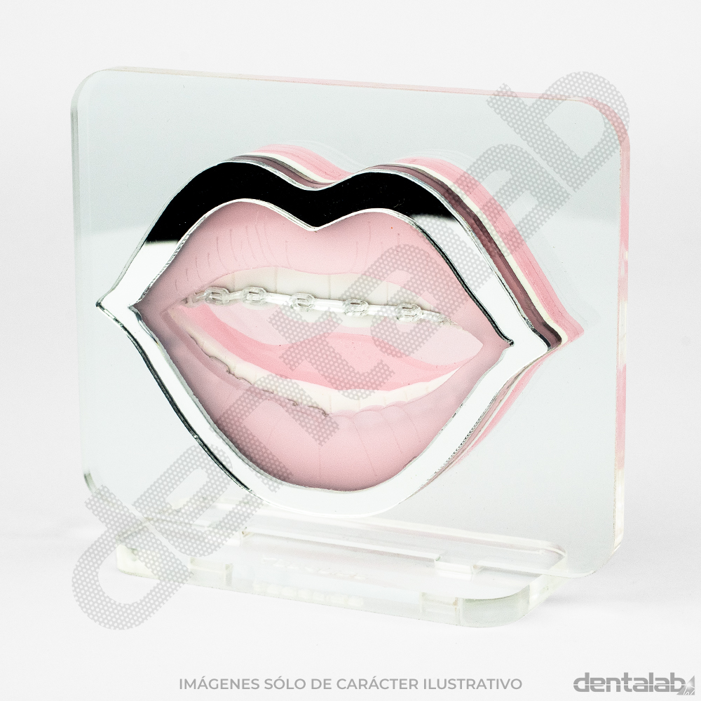 Accesorio Slide Deco Boca Diseño con Brackets • Plateado • VEESLIDE