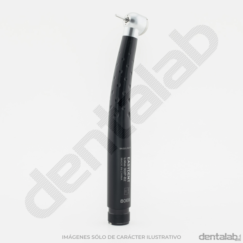 Turbina Easydent 302P-B2 Negra Botón + Triple Spray